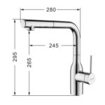 Vòi rửa bát NOBINOX AQUA VX568 rút dây nóng lạnh - Ảnh 2