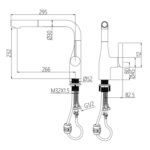 Vòi rửa bát NOBINOX JAPA NX996 rút dây nóng lạnh - Ảnh 2