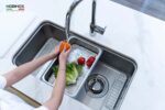 Chậu rửa bát inox NOBINOX MONO VA206B 1 hố - Ảnh 11