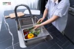 Chậu rửa bát inox NOBINOX MONO VA207 1 hố - Ảnh 12