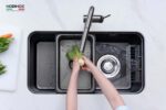 Chậu rửa bát inox NOBINOX NOVA A284B 1 hố - Ảnh 5