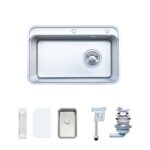Chậu rửa bát inox NOBINOX MONO VA207 1 hố - Ảnh 3