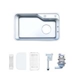 Chậu rửa bát inox NOBINOX NOVA A183 1 hố - Ảnh 3