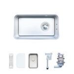 Chậu rửa bát inox NOBINOX NOVA A283D 1 hố - Ảnh 3