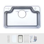Chậu rửa bát inox NOBINOX TASA NX8050 1 hố - Ảnh 3