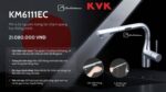 Vòi rửa bát KVK KM6111EC cảm ứng rút dây nóng lạnh - Ảnh 3