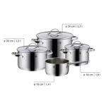 Bộ nồi WMF Aparto 1731046380 4 món - Ảnh 2