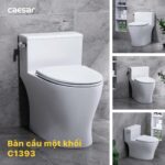 Bồn cầu 1 khối CAESAR C1393 nắp êm - Ảnh 3