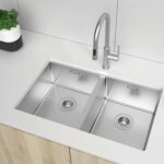 Chậu rửa bát inox HAFELE Satin R10 HS24-SSN2S-750 567.24.427 2 hố - Ảnh 4