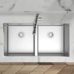 Chậu rửa bát inox HAFELE Satin R10 HS24-SSN2S-870 567.24.437 2 hố - Ảnh 5