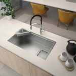 Chậu rửa bát inox HAFELE WS HS26-SSN1S-7644 567.24.400 567.24.401 1 hố - Ảnh 3