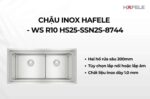 Chậu rửa bát inox HAFELE WS R10 HS25-SSN2S-8744 567.94.022 2 hố - Ảnh 3