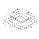 bản vẽ kích thước Bếp từ ba HAFELE HC-I6032B 533.09.901