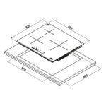 bản vẽ kích thước Bếp từ ba HAFELE HC-I6035B 533.09.961