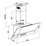 Máy hút mùi HAFELE HC-H902WB 533.87.379 90cm kính vát - Ảnh 2