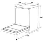 Máy rửa bát HAFELE HDW-F6051S 538.21.370 độc lập - Ảnh 2