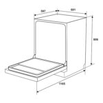 Máy rửa bát HAFELE HDW-F6053S 535.29.702 độc lập - Ảnh 3