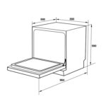 Máy rửa bát HAFELE HDW-T5552B 538.21.342 để bàn - Ảnh 2
