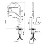 Vòi rửa bát HAFELE HT26-SH1F485 570.85.001 nóng lạnh rút dây - Ảnh 2