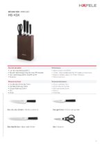 Bộ dao kéo HAFELE HS-K5X 535.44.169 - Ảnh 2