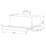 Máy hút mùi BLUEGER B70SB 70cm âm tủ - Ảnh 3