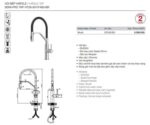 Vòi rửa bát HAFELE HT26-SH1F485 570.85.001 nóng lạnh rút dây - Ảnh 4
