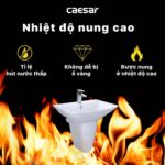 Chậu lavabo treo tường CAESAR L2355 P2443 chân lửng - Ảnh 8
