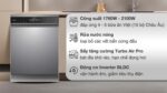 Máy rửa bát HAFELE HDW-F6012S 535.29.671 độc lập - Ảnh 2