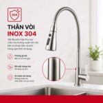 Vòi rửa bát HAFELE DIY CHROME 495.50.280 nước lạnh - Ảnh 7