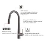 Vòi rửa bát HAFELE HT24-SH1P417 570.85.041 570.85.441 567.24.498 nóng lạnh rút dây - Ảnh 3