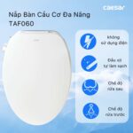 Bồn cầu thông minh CAESAR C1393F TAF060 nắp rửa cơ - Ảnh 8
