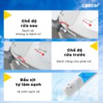 Bồn cầu thông minh CAESAR C1393F TAF060 nắp rửa cơ - Ảnh 9
