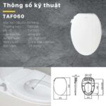 Bồn cầu thông minh CAESAR C1393F TAF060 nắp rửa cơ - Ảnh 4