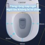 Bồn cầu thông minh CAESAR C1393F TAF710H nắp rửa điện tử - Ảnh 27