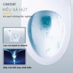 Bồn cầu thông minh CAESAR C1393F TAF060 nắp rửa cơ - Ảnh 11