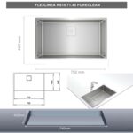 Chậu rửa bát inox TEKA FlexLinea RS15 71.40 PureClean 115000054 1 hố - Ảnh 2