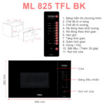 Lò vi sóng nướng TEKA ML 825 TFL BK 112000003 âm tủ - Ảnh 2