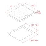 Bếp từ ba TEKA IBC 63110 SSM BK 112520049 - Ảnh 2