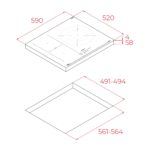 Bếp từ ba TEKA IBF 63210 SSM BK 112520050 - Ảnh 2