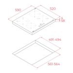 Bếp từ bốn TEKA IBC 64110 SSM BK 112520051 - Ảnh 2