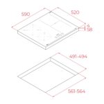 Bếp từ bốn TEKA IBF 64210 SSM BK 112520052 - Ảnh 2