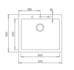 Chậu rửa bát đá TEKA ForSquare 50.40 TG 115230005 1 hố - Ảnh 3