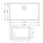 Chậu rửa bát đá TEKA Square 72.40 TG 115230015 1 hố - Ảnh 3
