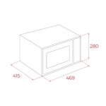 Lò vi sóng nướng TEKA HMWE FS23 GC BK AirFry 112240003 độc lập - Ảnh 2