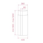 Máy hút mùi TEKA CC 485 BK 112910006 40cm độc lập - Ảnh 2
