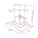 Máy hút mùi  TEKA DGW 77350 EOS 113040011 70cm chữ T - Ảnh 2
