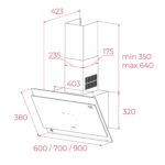 Máy hút mùi TEKA DVT 68660 TOS VG 112930073 60cm kính vát - Ảnh 2