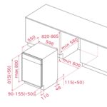 Máy rửa bát TEKA DFI 46960 114270039 âm tủ - Ảnh 2